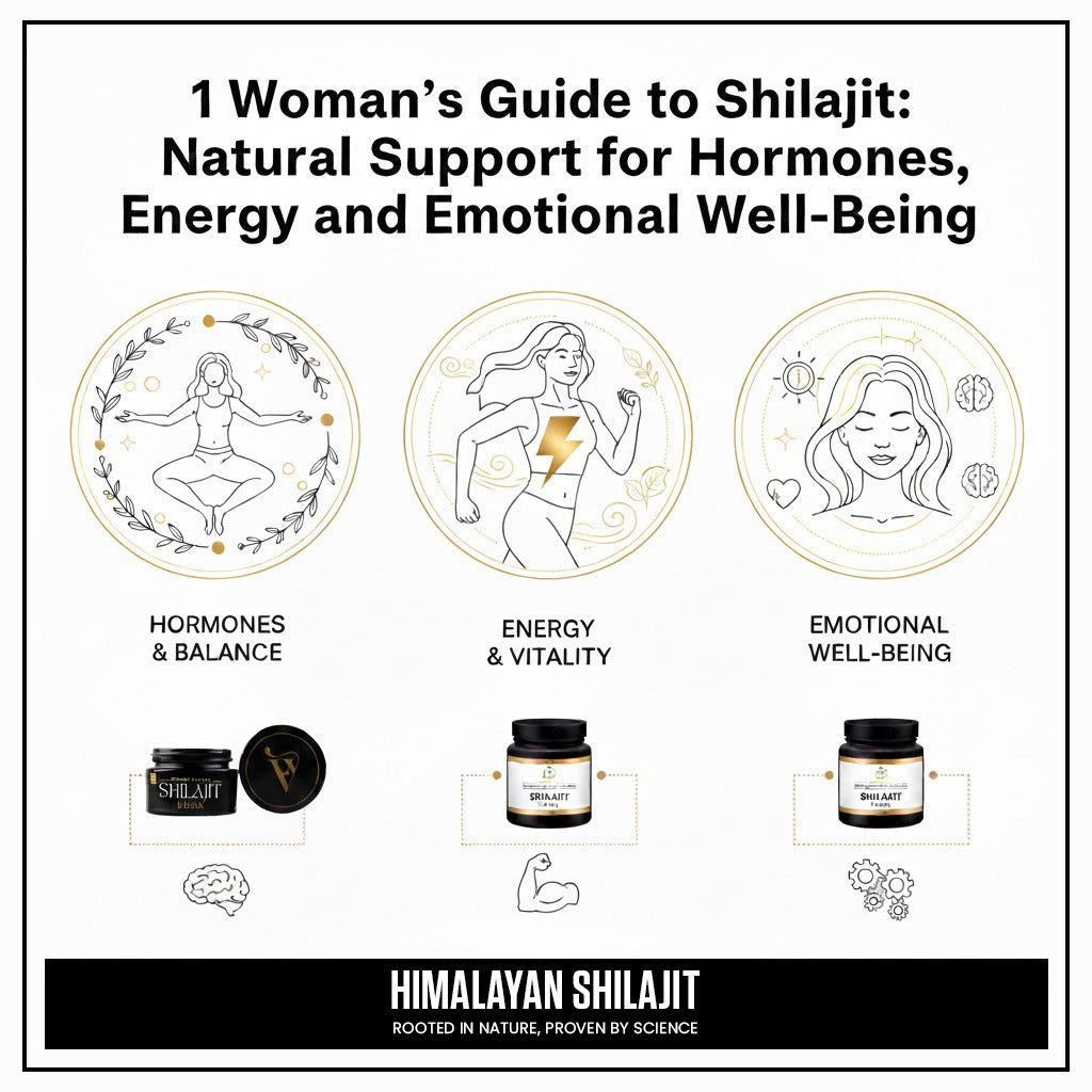 A Woman’s Guide to Shilajit: Natural Support for Hormones, Energy and Emotional Well-Being