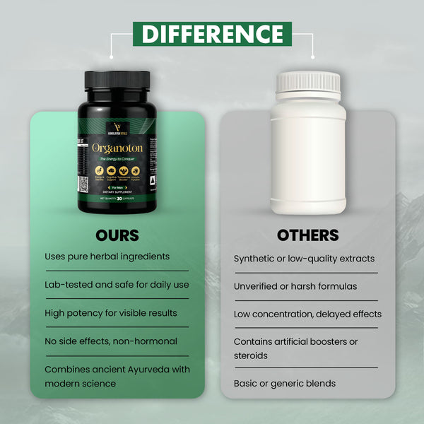 Organotan, Shilajit Multivitamin Capsules for men, 60 serving