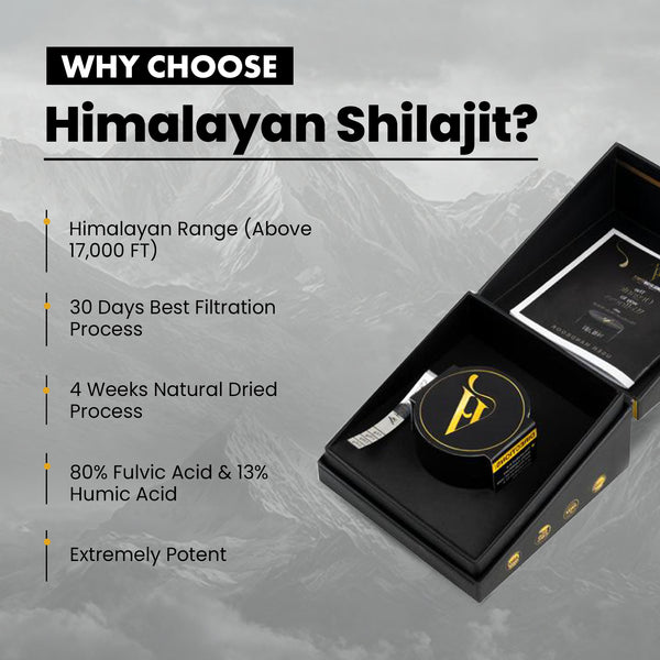 Himalayan Vitals Pure Shilajit Resin with Fulvic acid & 85+ Trace Minerals