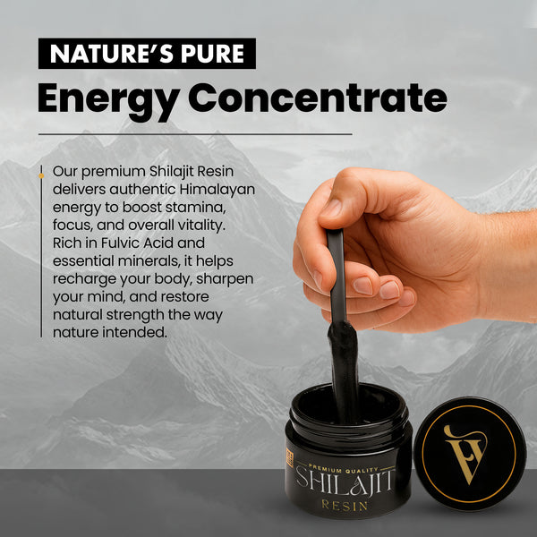 Himalayan Vitals Pure Shilajit Resin with Fulvic acid & 85+ Trace Minerals