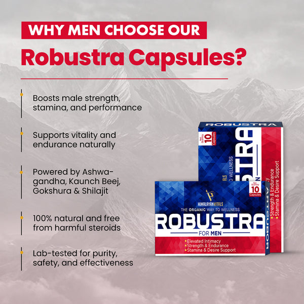 Robustra, Men Testosterone & Performance Booster, 10 Serving per unit